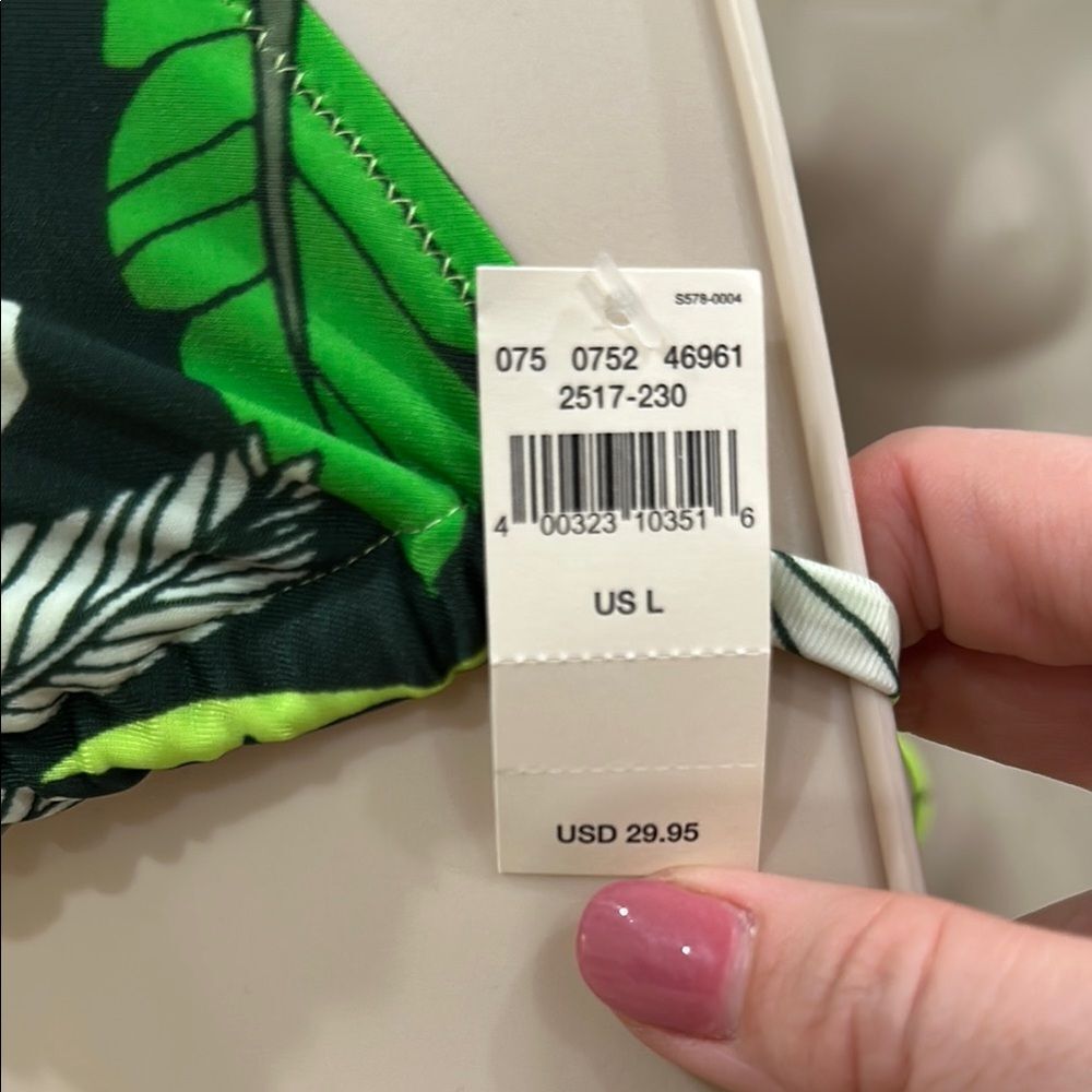 Aerie Green and White Tropical Bikini - Picture 4 of 4